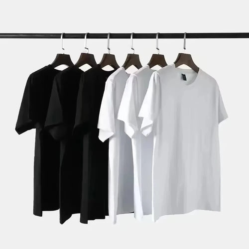 2026 Summer Graphic Print Y2k T-shirt Man Woman Short Sleeved Luxury Tees Clothing Loose Pure Cotton Soft Tops Fashion